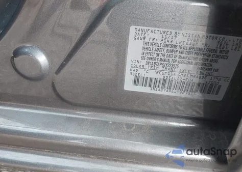 2018 Nissan Sentra Sv из США, поврежденный, VIN 3N1AB7AP6JY223575